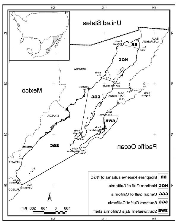 Map of the Regions of the Gulf