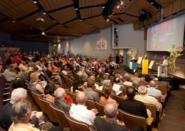 Photo of an event in the Warden Oasis Theater